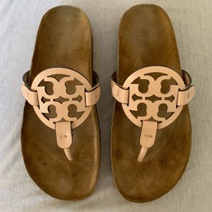 Authentic Tory Burch Miller Cloud Leather and Cork